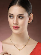 NVR Women's Gold-Polished Mangalsutra | Grocsy
