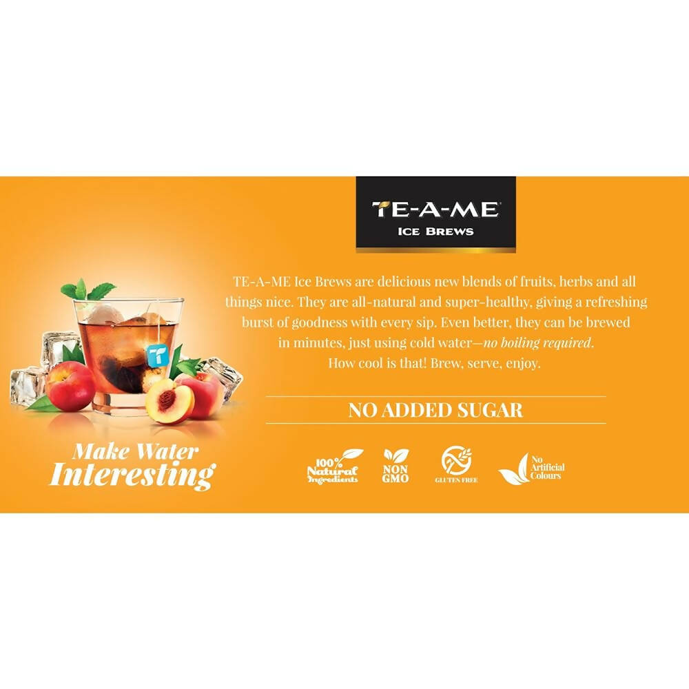 TE-A-ME Chill Peach Tea Bags | Grocsy