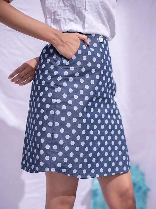 Diva Globe Polka dot Women Overlap Skirt | Grocsy