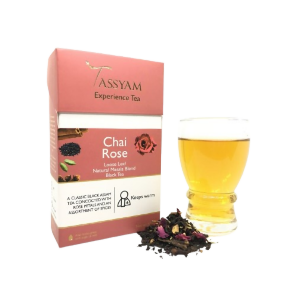 Tassyam Organics Chai Rose Black Tea | Grocsy