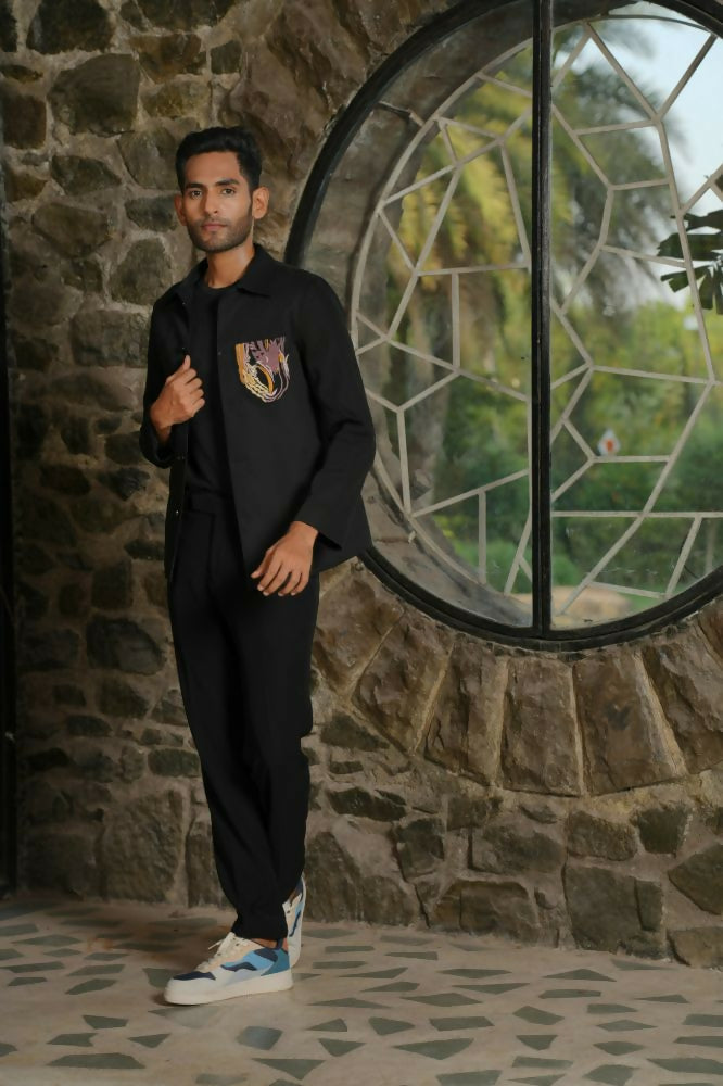 Stirrup Black Shacket by Hilo Design | Grocsy