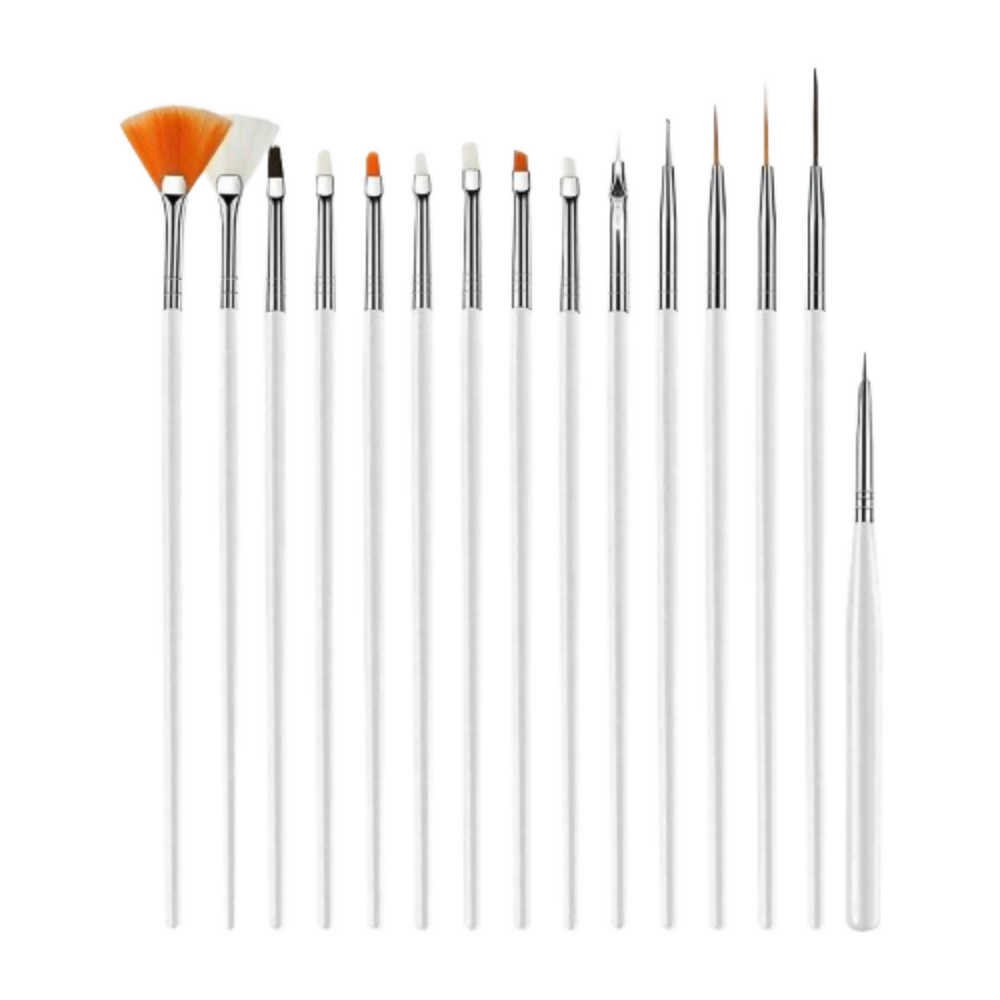 Bronson Professional Nail Art Kit Brush Set Acrylic Uv Polish Brushes Tool Kit | Grocsy