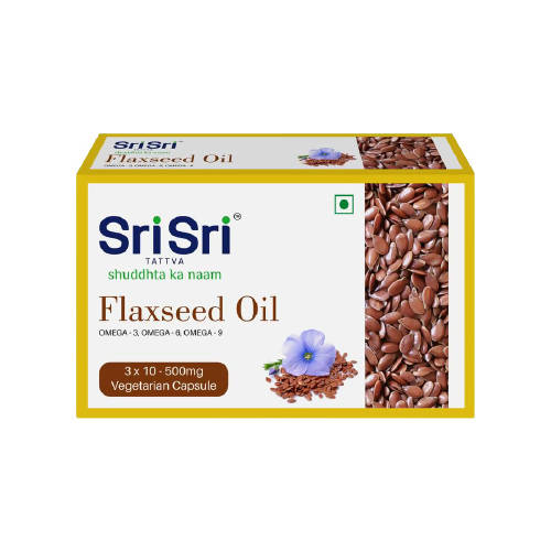 Sri Sri Tattva Flaxseed Oil Capsules | Grocsy