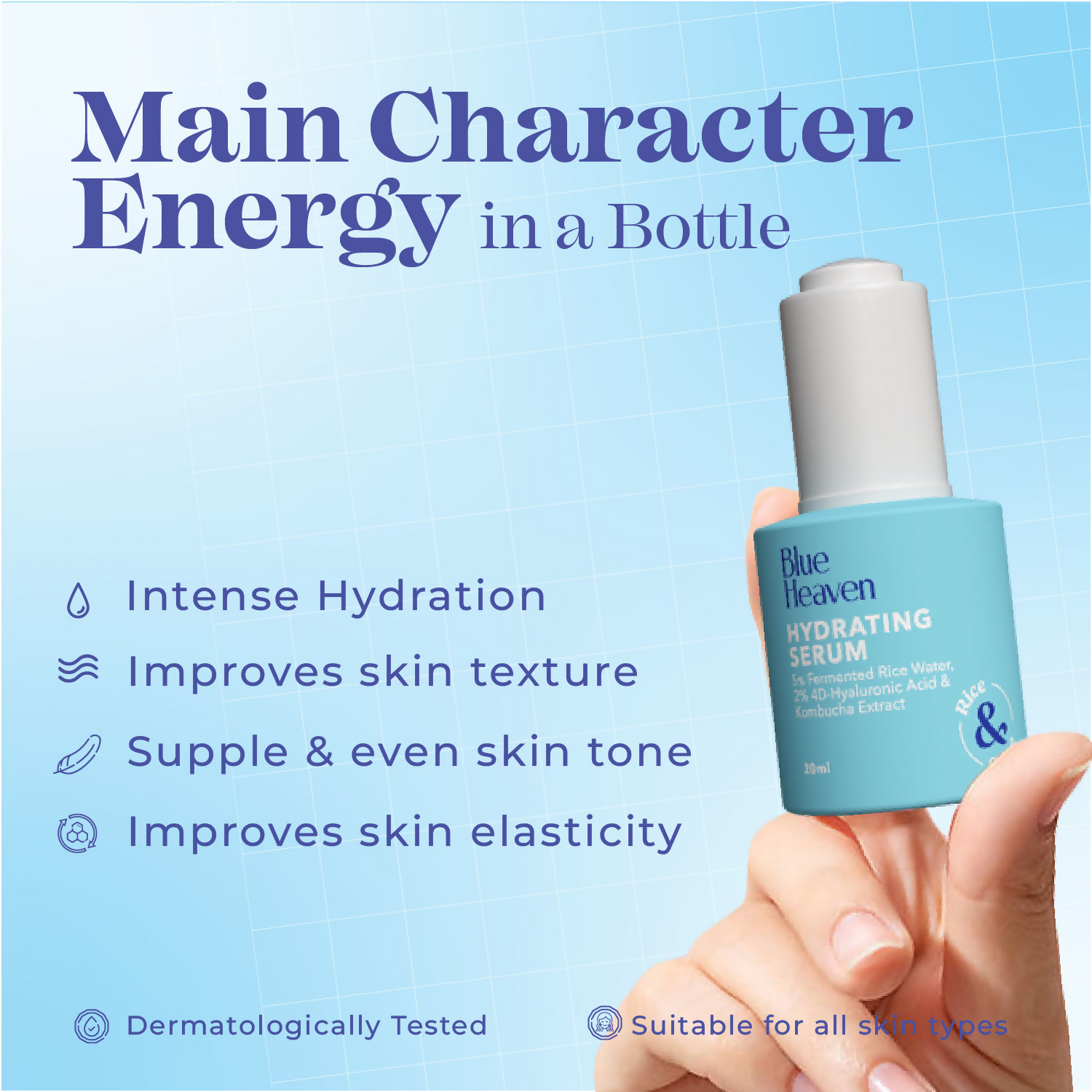 Blue Heaven Hydrating Face Serum | Grocsy