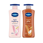 Vaseline Daily Brightening Body Lotion & Cocoa Glow Body Lotion Combo | Grocsy