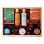 Nyassa Premium Bath and Body Treats Wooden Gift Set Kit | Grocsy