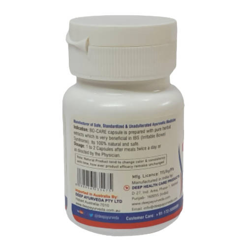 Deep Ayurveda Bo-Care 500mg Veg Capsules | Grocsy