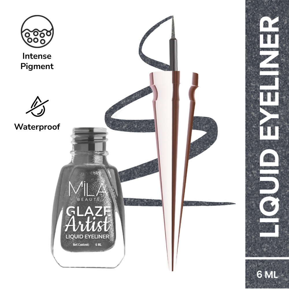 Mila Beaute Glaze Artist Waterproof & Smudge Proof Eyeliner - Magical Grey | Grocsy
