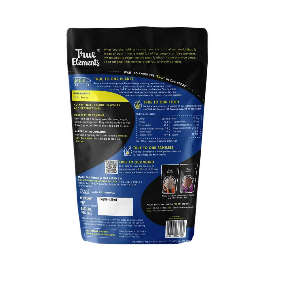 True Elements Roasted Chia Seeds | Grocsy