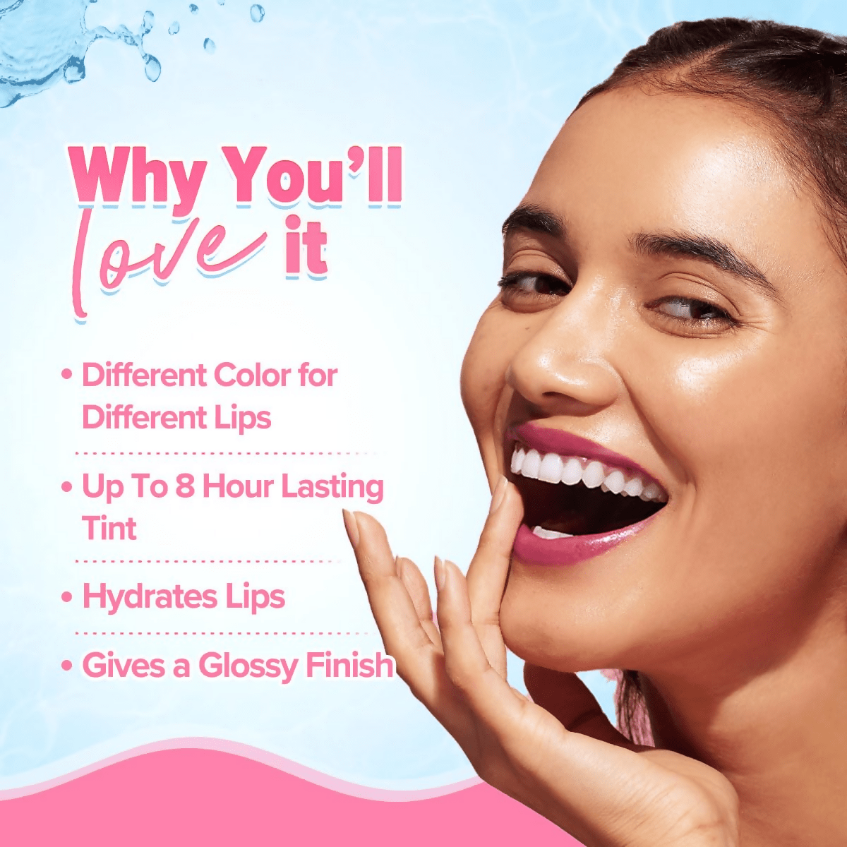 Aqualogica Plump+ Pouty Li-Ph Gloss - Watermelon Slice - Limited Time Offer | Grocsy