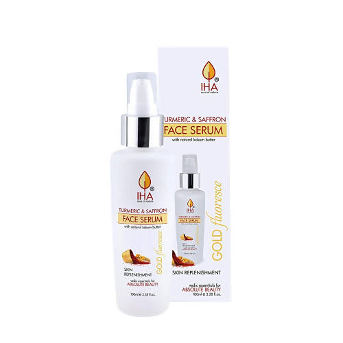 Iha Gold Fluoresce Face Serum with Turmeric & Saffron | Grocsy