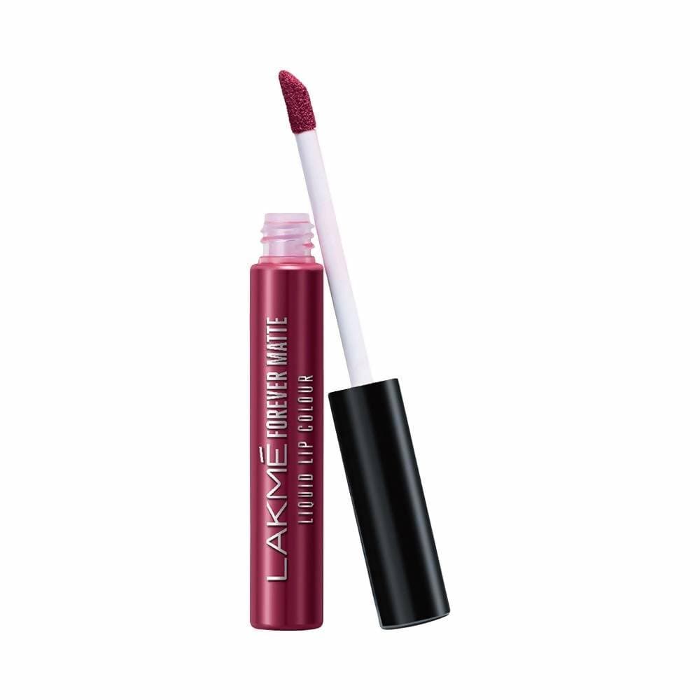 Lakme Forever Matte Liquid Lip Colour - Red Wine | Grocsy