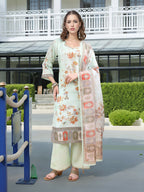 Joban Fashion Pista Position Digital Print With Position Foil Kurta Set | Grocsy