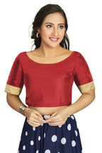 Aastha Fashion Women's Maroon Art Silk Designer Traditional Readymade Blouse | Grocsy