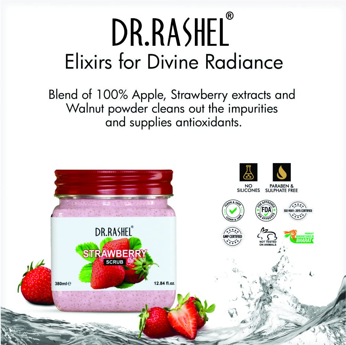 Dr.Rashel Strawberry Scrub For Face And Body | Grocsy