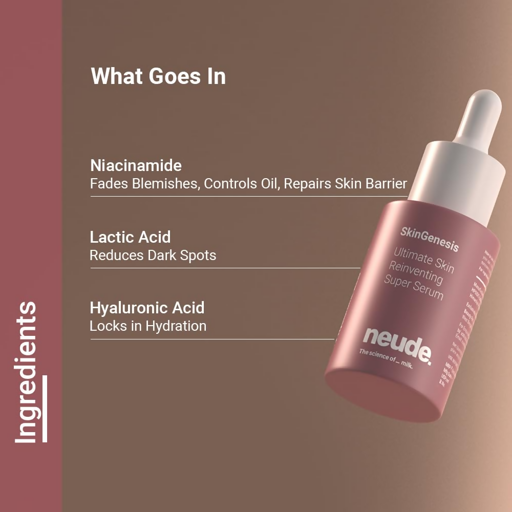 Neude SkinGenesis Brightening & Anti Aging Face Serum | Grocsy