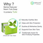 Merlion Naturals Neem and Tulsi Glycerine Soap | Grocsy