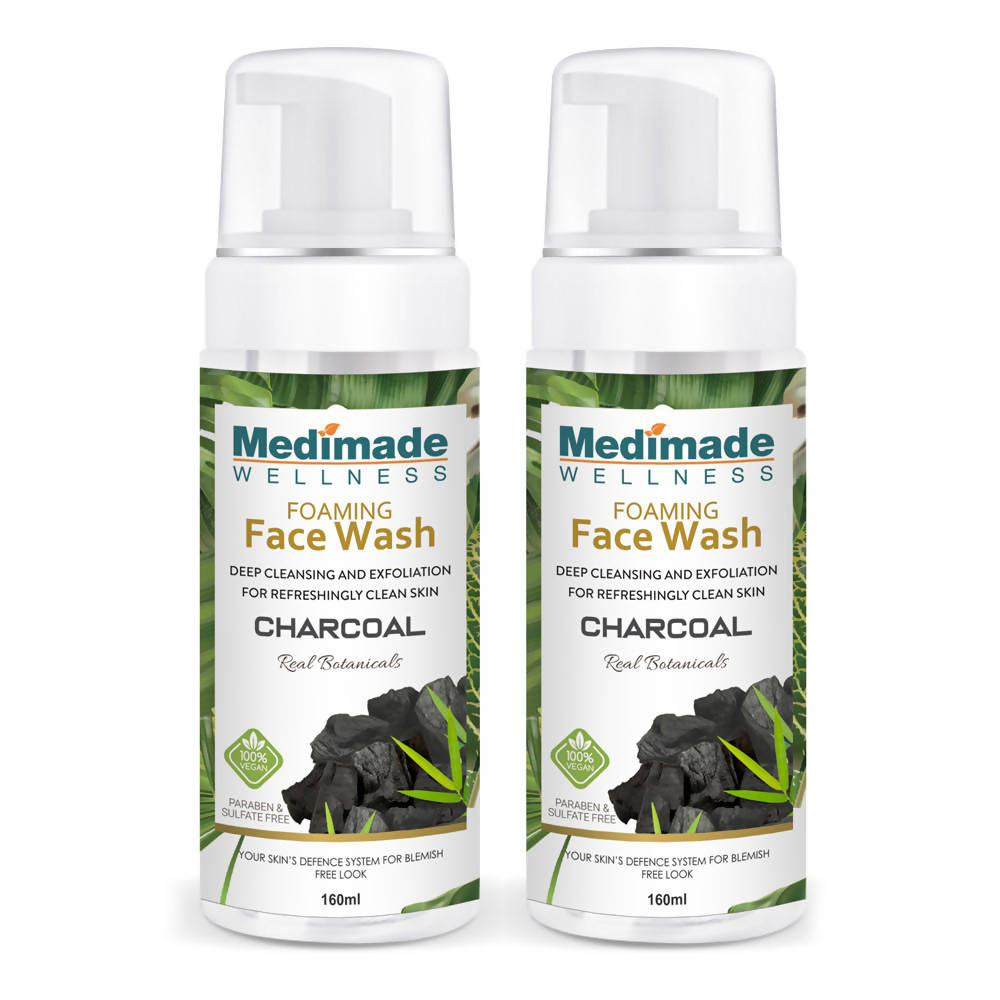 Medimade Wellness Foaming Face Wash With Charcoal | Grocsy