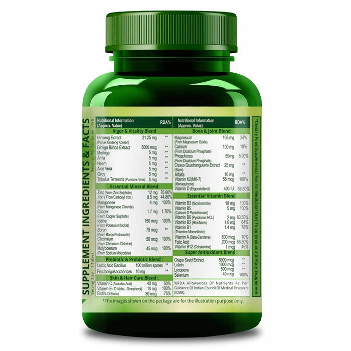 Himalayan Organics Multivitamin With Probiotics Vegetarian Tablets | Grocsy