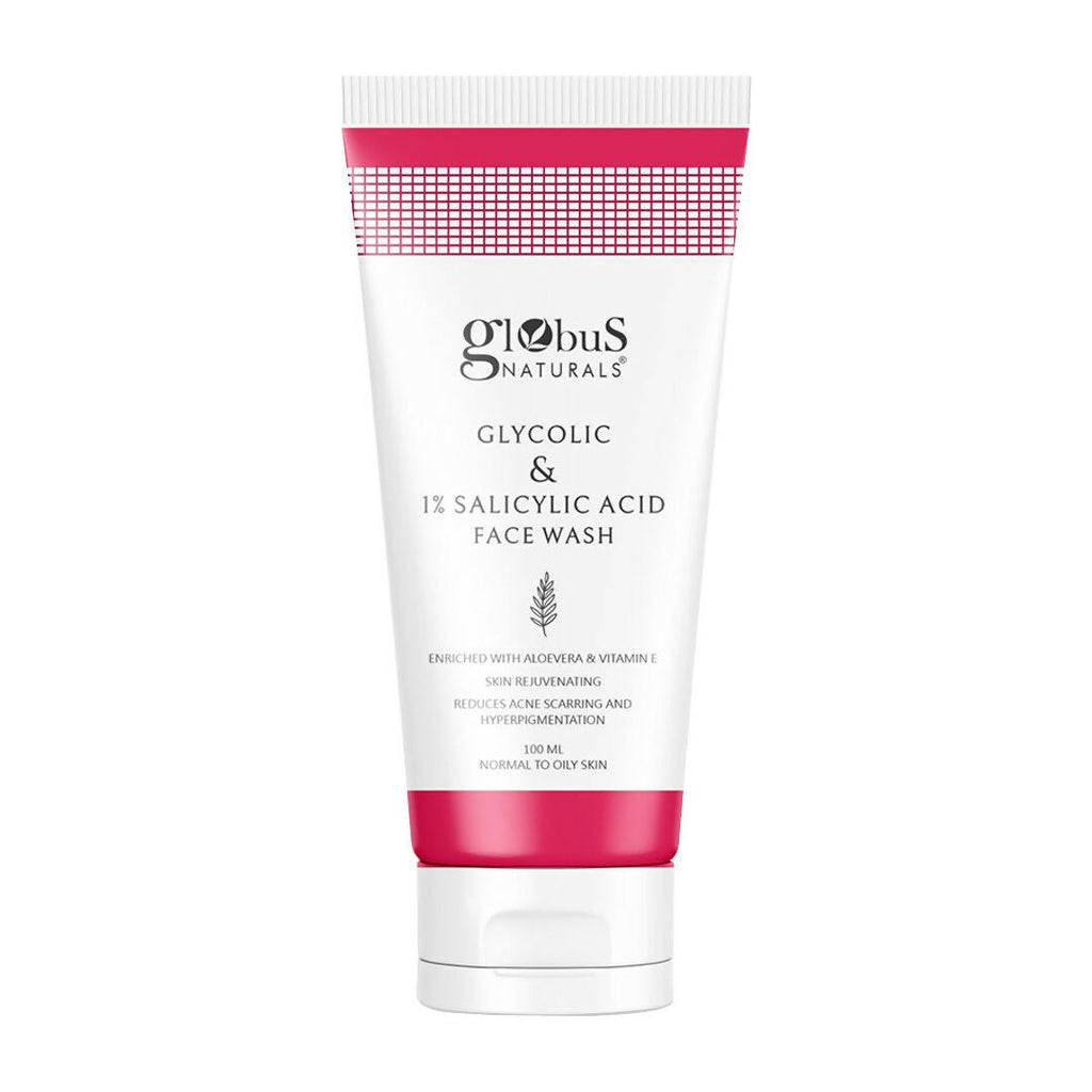 Globus Naturals Glycolic & 1% Salicylic Acid Face wash | Grocsy