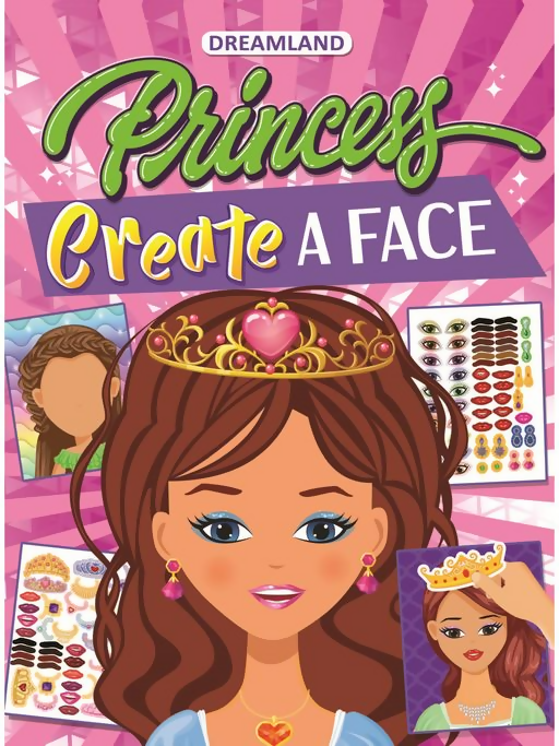 Dreamland Publications Princess Create a Face Book For Kids | Grocsy