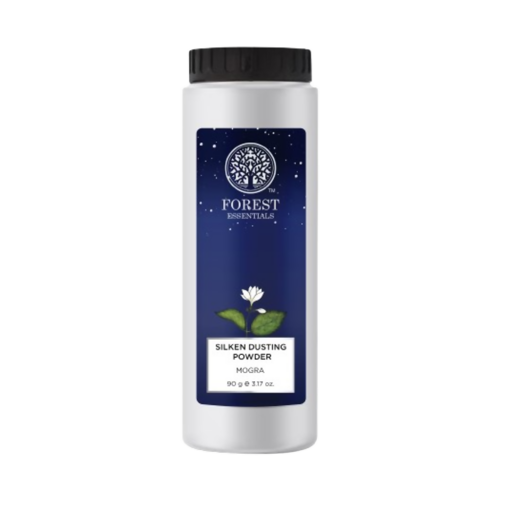 Forest Essentials Silken Mogra Natural Dusting Powder - Lightly Scented | Grocsy