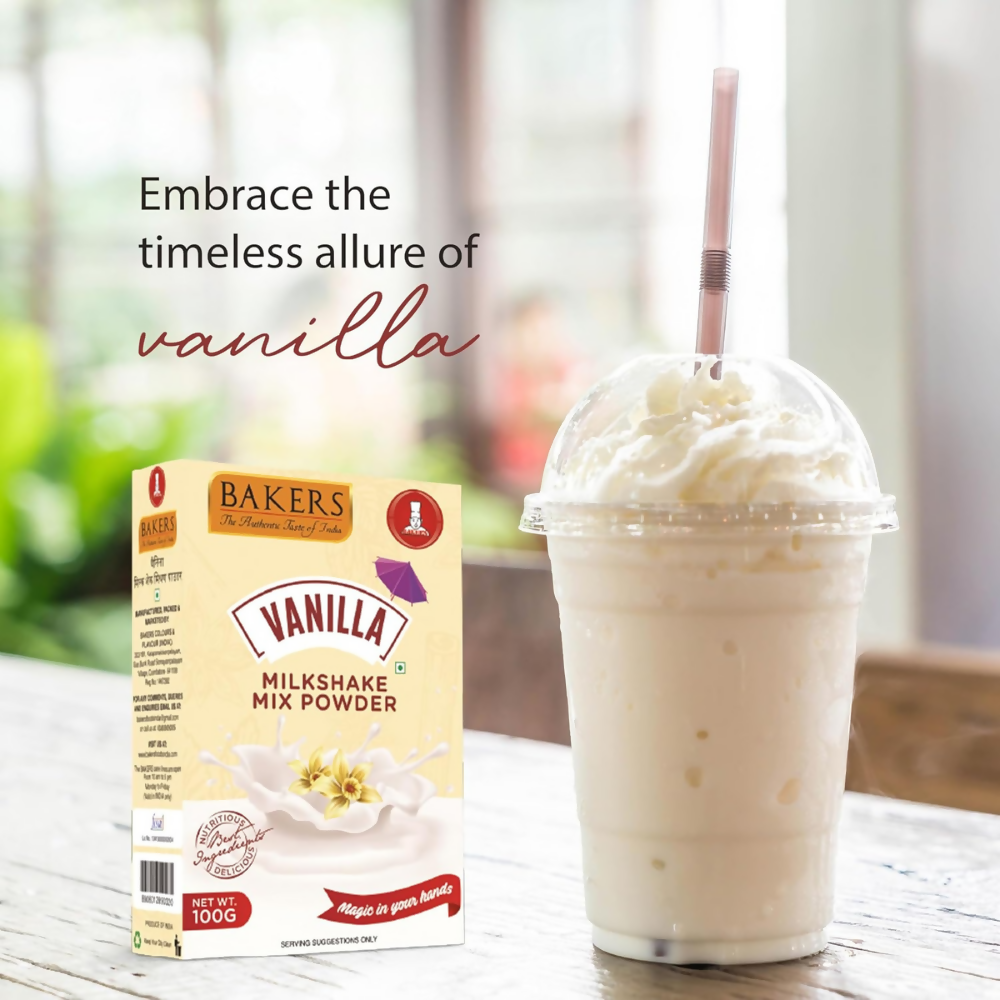 BAKERS Milk Shake Mix Powder - Vanilla Flavor | Grocsy