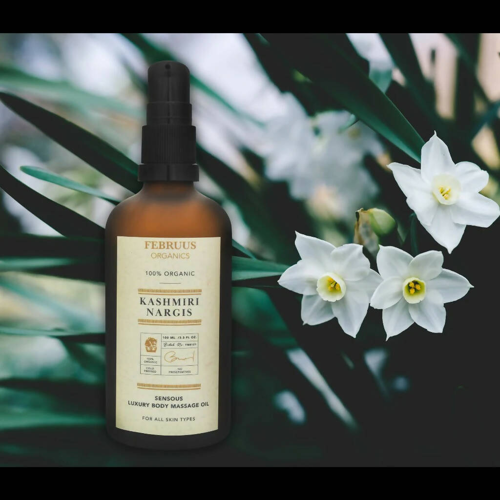 Februus Organics Kashmiri Nargis Body Oil | Grocsy