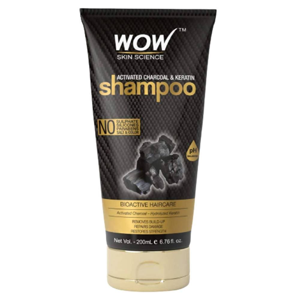 Wow Skin Science Charcoal & Keratin Shampoo | Grocsy