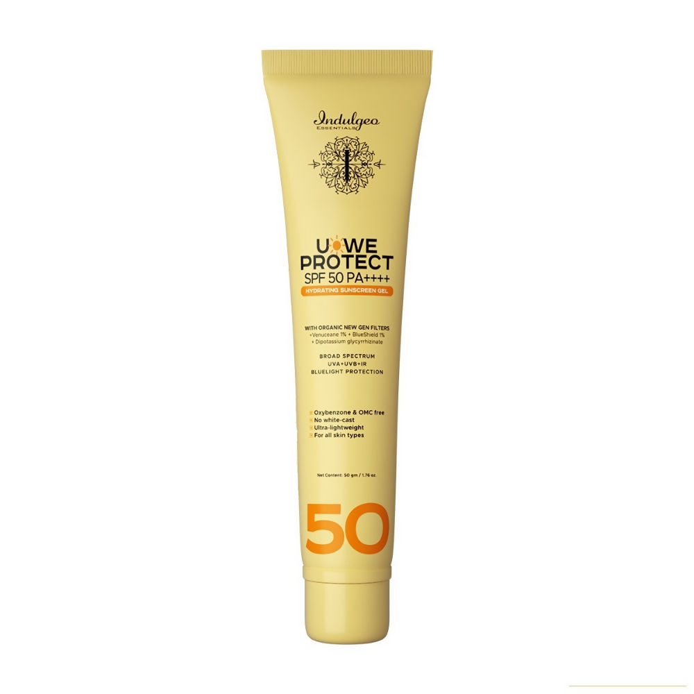Indulgeo Essentials U-We Protect Hydrating Sunscreen Gel SPF 50 PA++++ | Grocsy