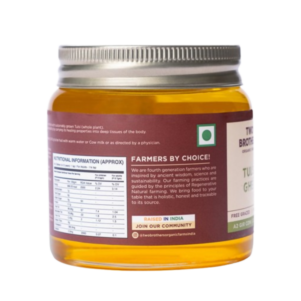 Two Brothers Organic Farms Tulsi Ghee | Grocsy