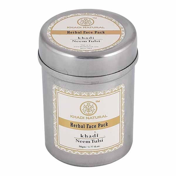 Khadi Natural Neem Tulsi Herbal Face Pack | Grocsy