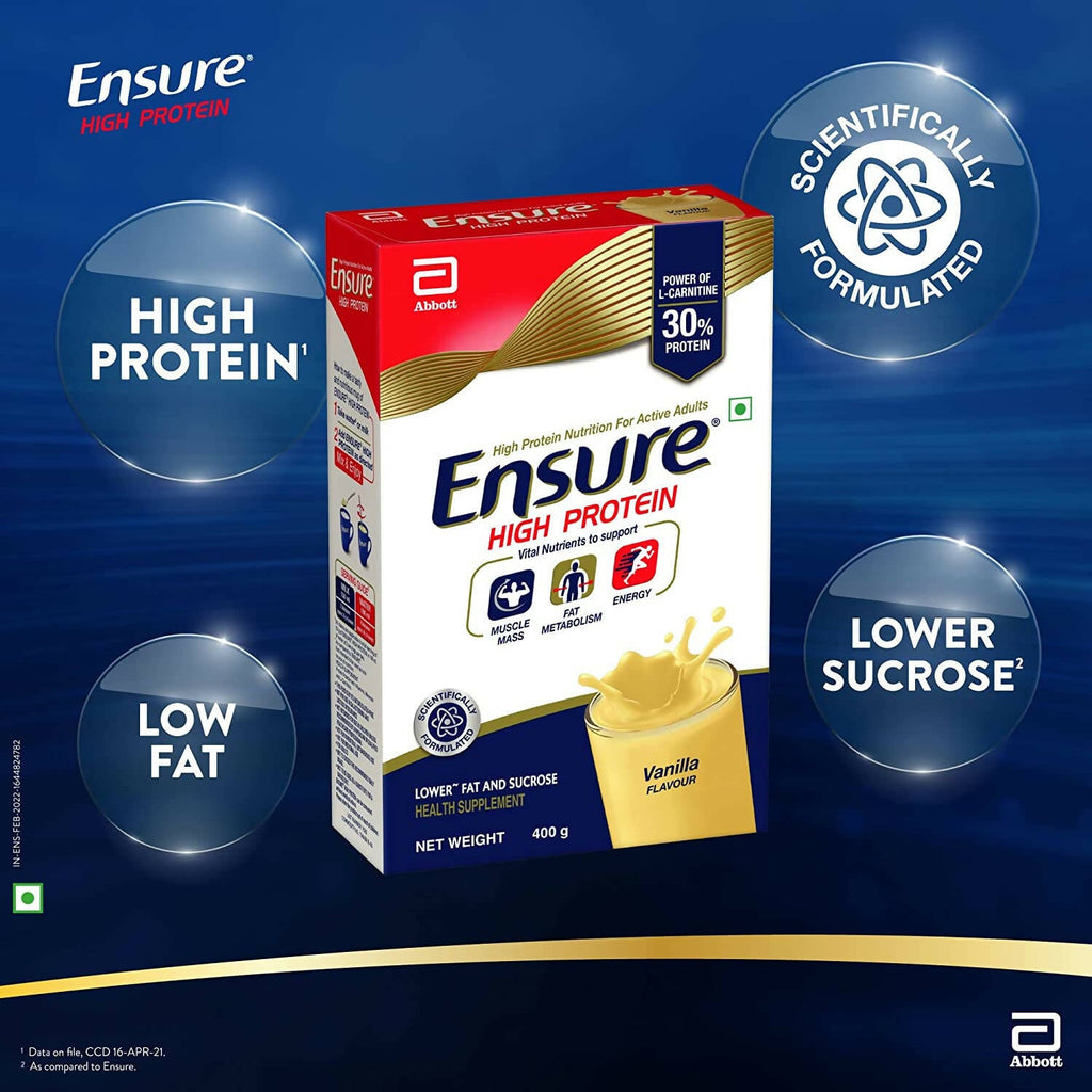 Ensure High Protein Drink for Physically Active Adults - Vanilla | Grocsy