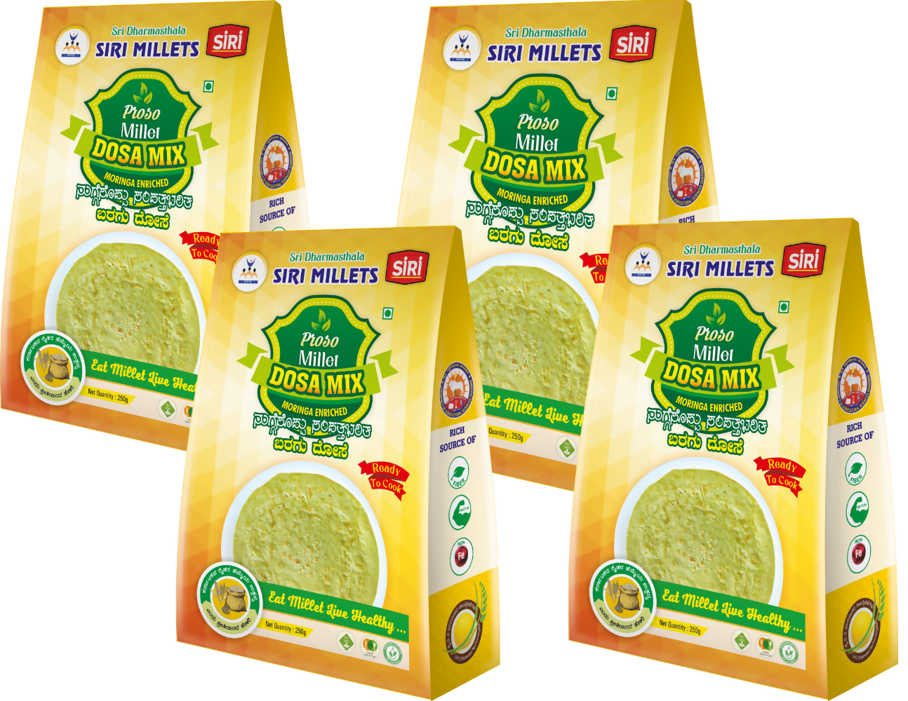 Siri Millets Proso Millet Dosa Mix with Moringa | Grocsy