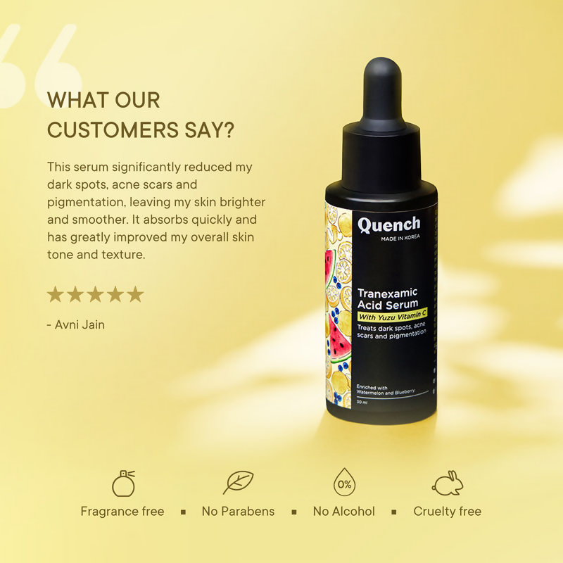 Quench Tranexamic Serum With Yuzu Vitamin C | Grocsy