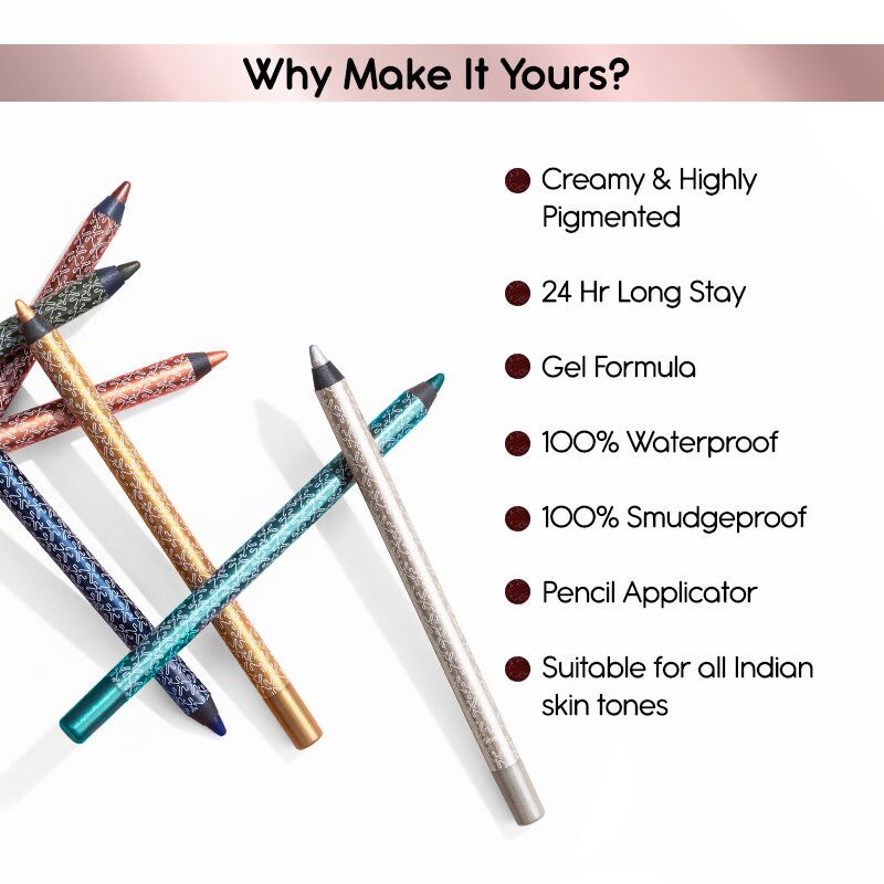Kay Beauty By Katrina Kaif Gel Eye Pencil - Bronze | Grocsy