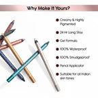 Kay Beauty By Katrina Kaif Gel Eye Pencil - Bronze | Grocsy