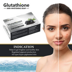 LA Organo Glutathione Activated Charcoal Skin Whitening Soap | Grocsy