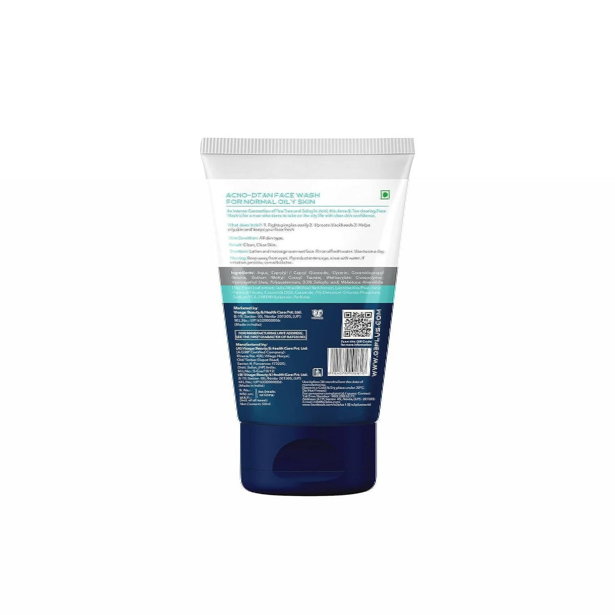 Professional O3+ Alpha Men Acno D-TAN Face Wash with Hyaluronic & Mint | Grocsy