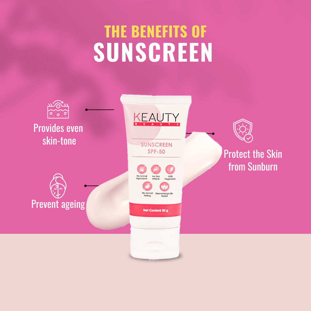 Keauty Beauty Sunscreen SPF - 50 | Grocsy