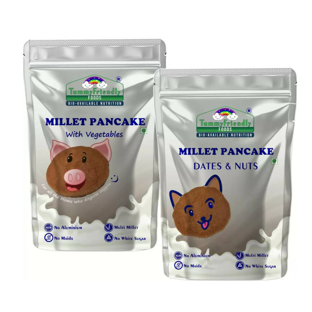 TummyFriendly Foods Millet Pancake Mix - Veggies, Dates, Nuts | Grocsy