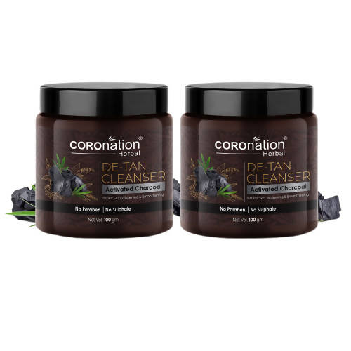 Coronation Herbal Activated Charcoal De-Tan Cleanser | Grocsy