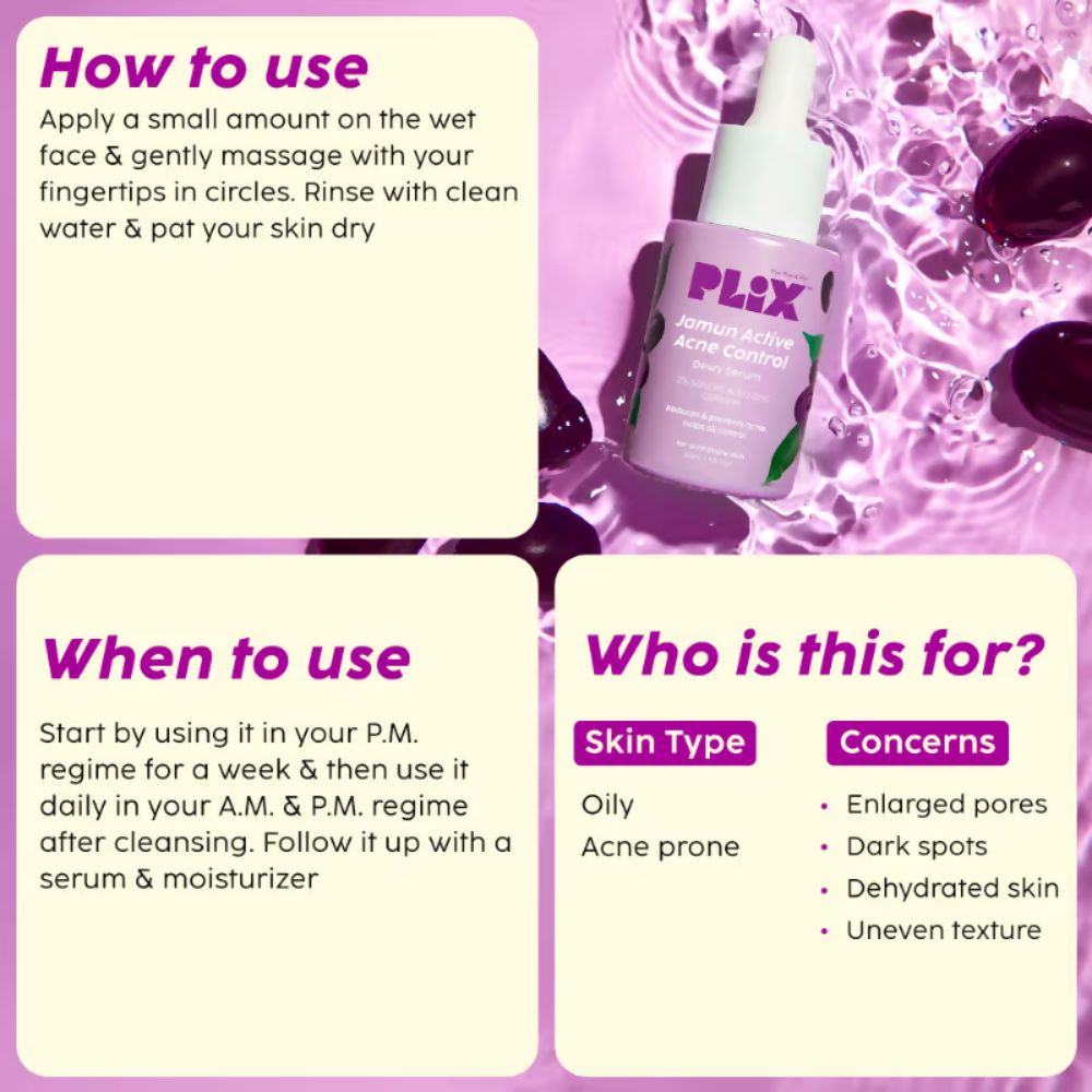 PLIX The Plant Fix Jamun Skincare Combo | Grocsy