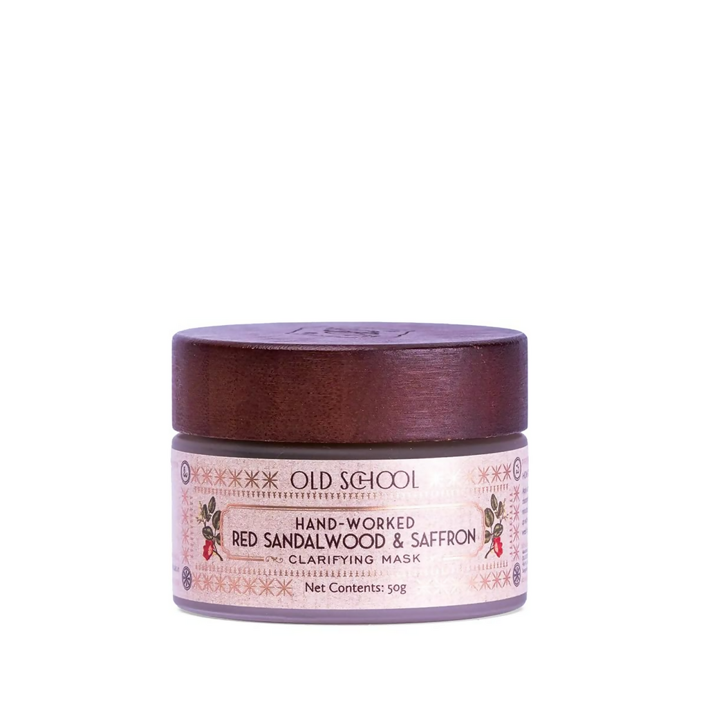 Old School Rituals Hand-Worked Red Sandalwood & Saffron Clarifying Mask | Grocsy