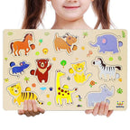 Webby Wooden Educational Puzzle for Preschool Kids- Set of 6 | Grocsy