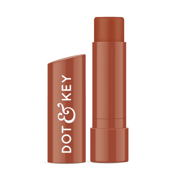 Dot & Key Barrier Repair Hydrating Lip Balm SPF 50 With Ceramides & Peptides Cocoa Nude | Grocsy