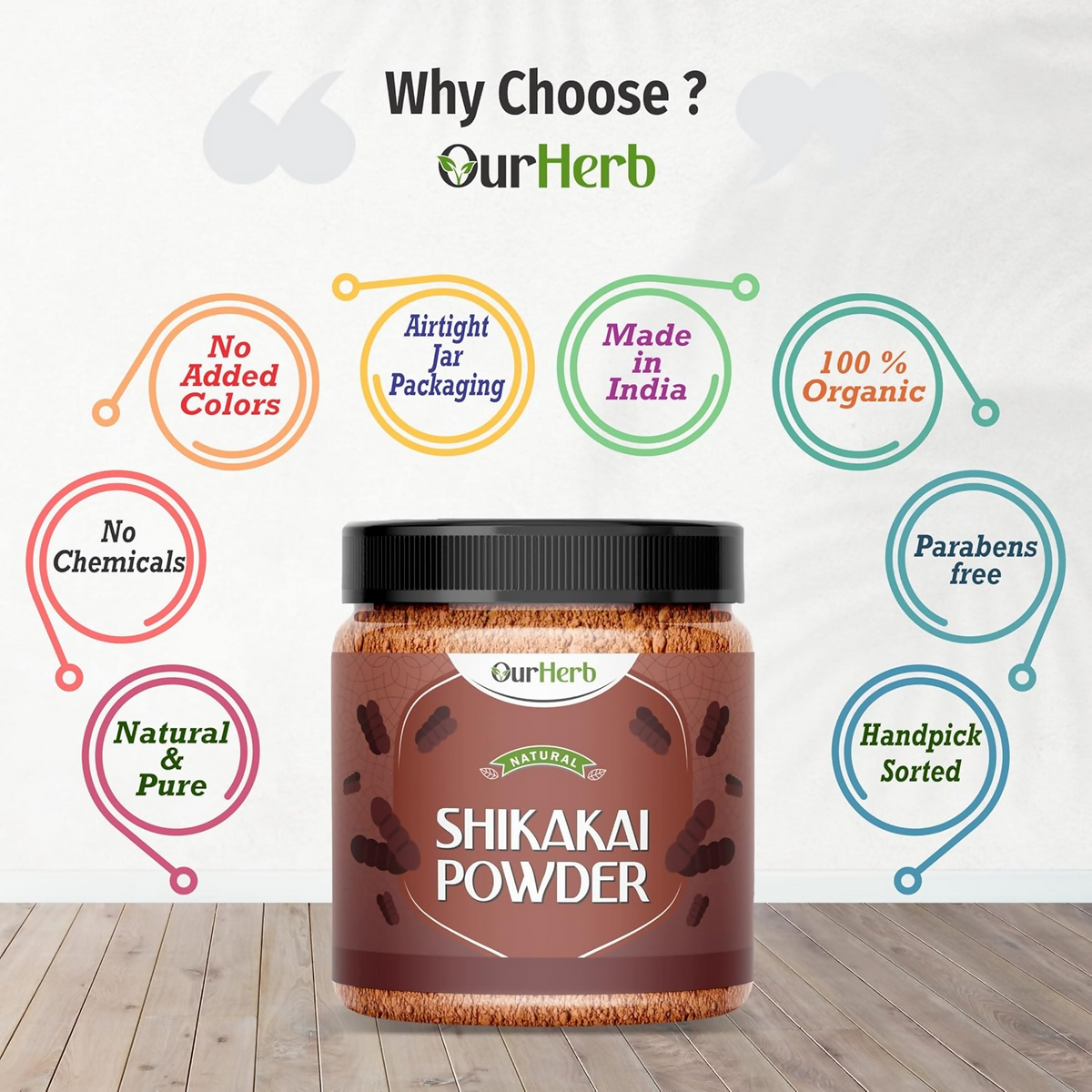 OurHerb Pure & Natural Shikakai Powder For Hair Care | Grocsy