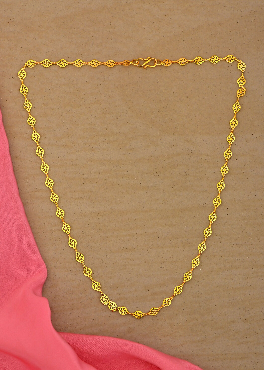 Joban Fashion Women Brass Golden Neck-Chain | Grocsy