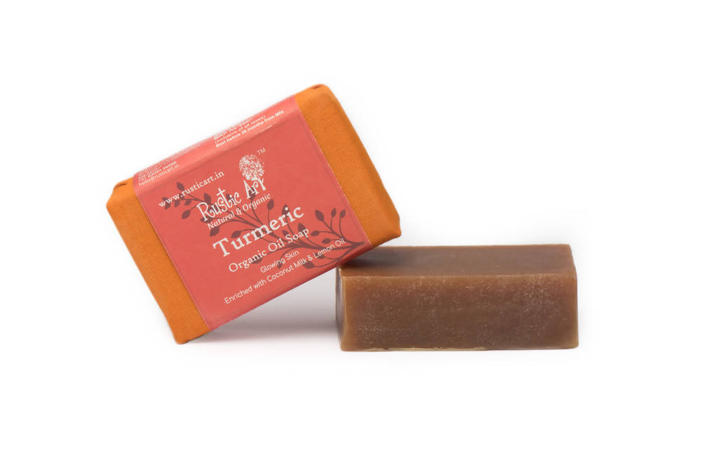 Rustic Art Turmeric Organic Oil Soap | Grocsy