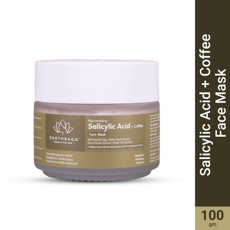 Earthraga Salicylic Acid + Coffee Face Mask | Grocsy